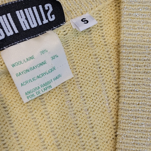 Marni Knits Vintage Angora Yellow Sweater sz Small - Picture 9 of 13